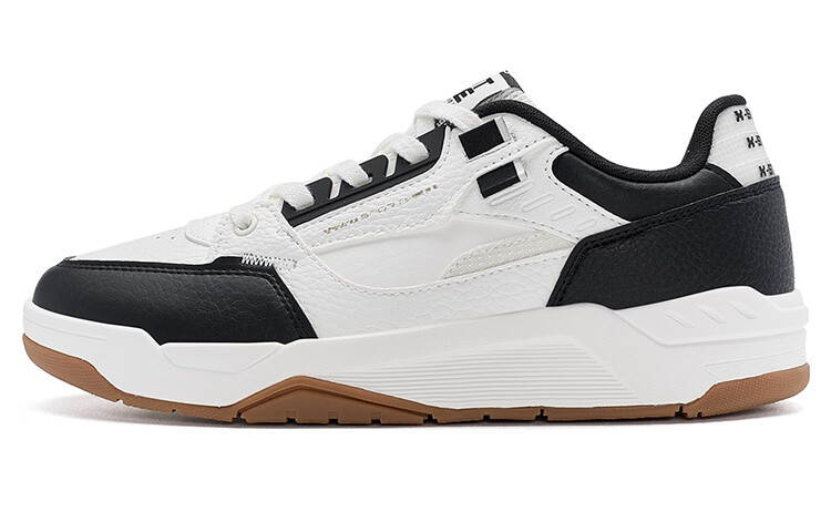 

Кроссовки XTEP Skateboarding Shoes Men Low-top Sail White Black, белый/черный