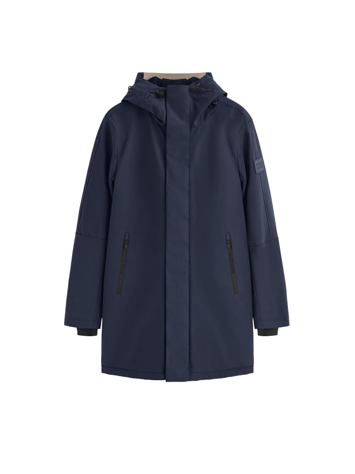 

Стеганое пальто темно-синего цвета Polo Club