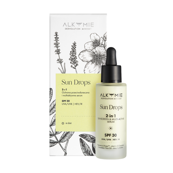 

Мультиактивная сыворотка для лица с spf30, 30 мл Alkmie Sun drops