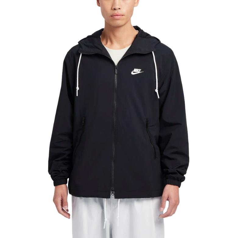 

Nike Клубная вязаная куртка мужская черно-белая, Black/White