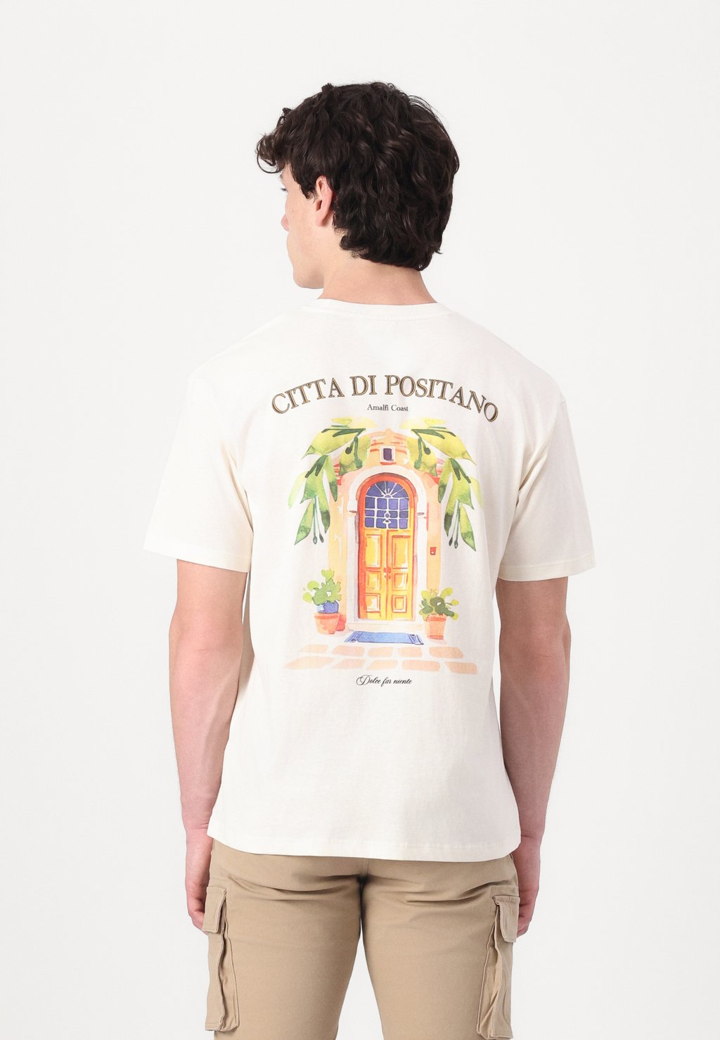 

Футболка с принтом JORPOSITANO TEE CREW NECK Jack & Jones, кремовый
