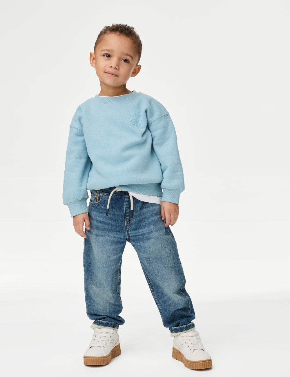 

Джинсы с высоким содержанием хлопка Marks & Spencer, цвет Denim