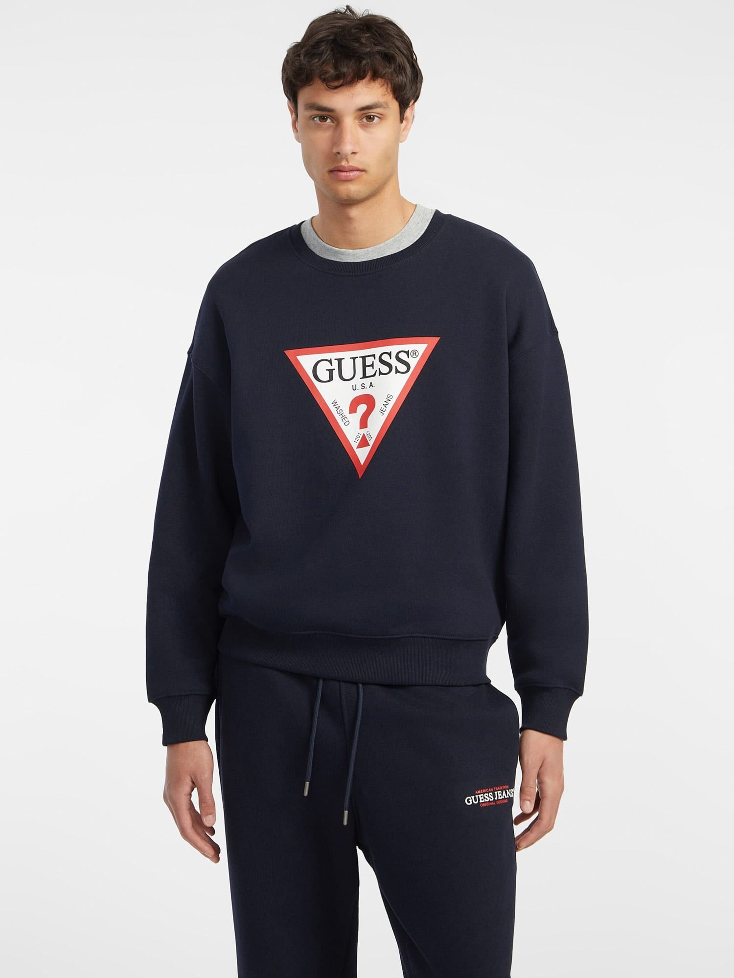 

GUESS Свитшот 'Iconic' в цвете Marine Blue