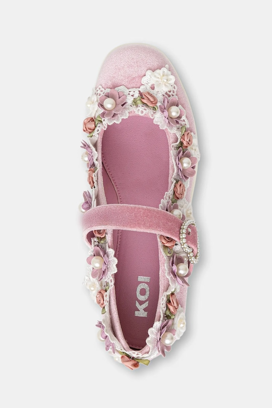 Балетки Tira Pink Mary Janes 'Fairy Powder Edition' Koi Footwear, розовый — фото 4