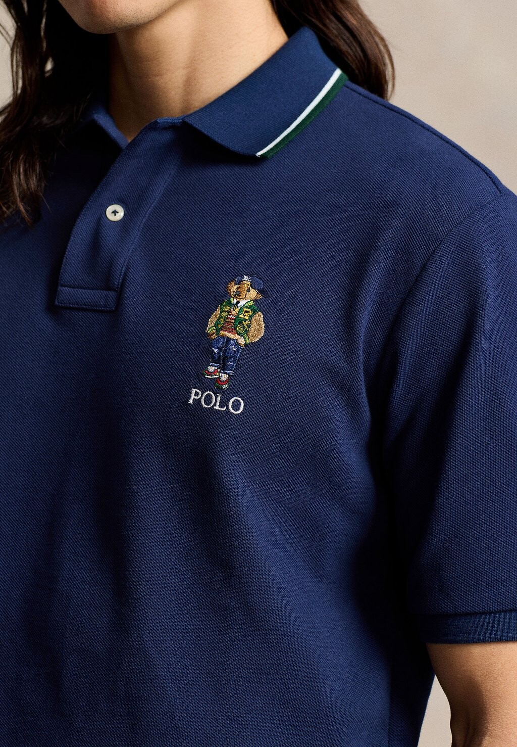 

Рубашка поло CLASSIC FIT POLO BEAR MESH POLO SHIRT Ralph Lauren, темно-синий