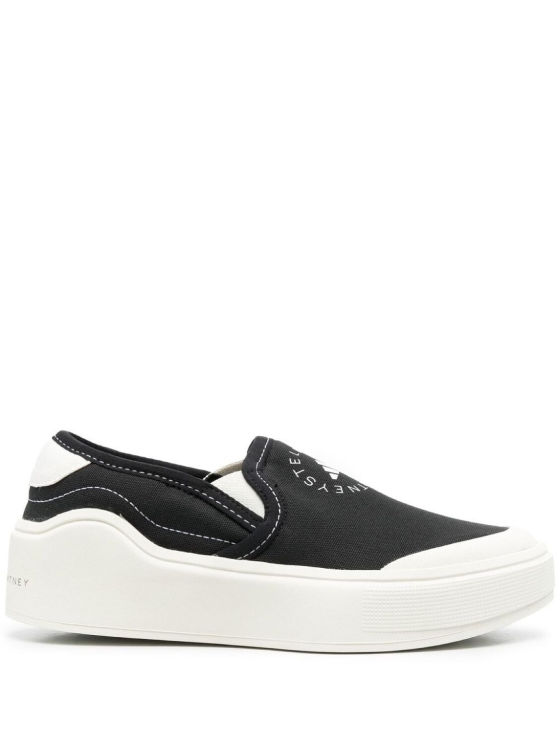 

adidas by Stella McCartney слипоны с логотипом, черный