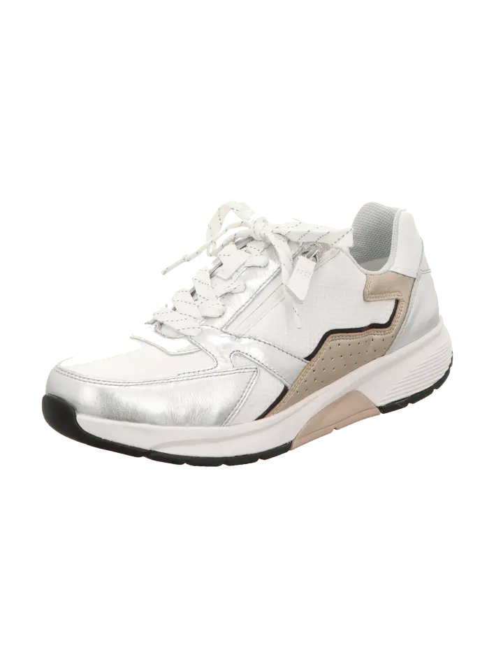 Низкие кроссовки rollingsoft Bequem Schnür Sportl Lose Einlagen, цвет weiss/silb/puder/s