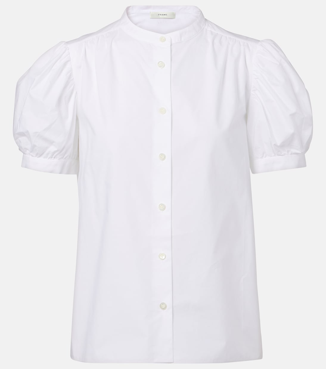 

Топ из хлопка со сборками Frame, белый