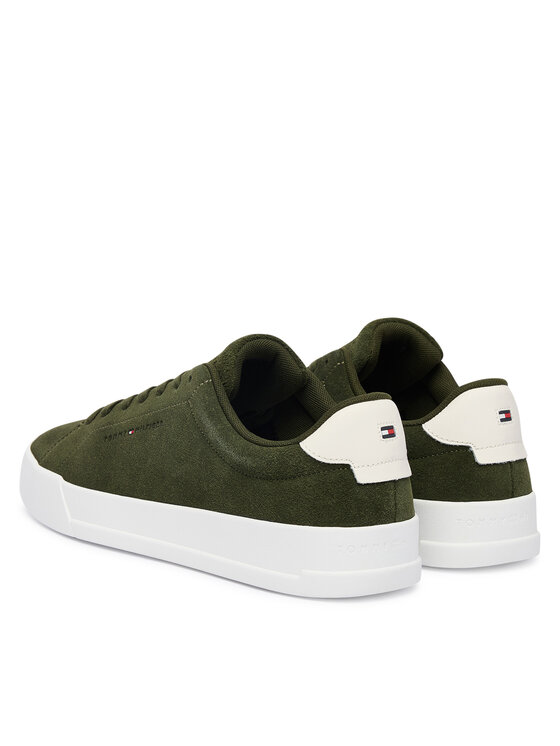 Кроссовки Th Court Core Suede FM0FM05716 Tommy Hilfiger, зеленый — фото 3