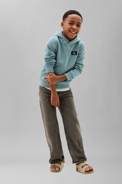 Худи детское Calvin Klein Jeans, синий — фото 4