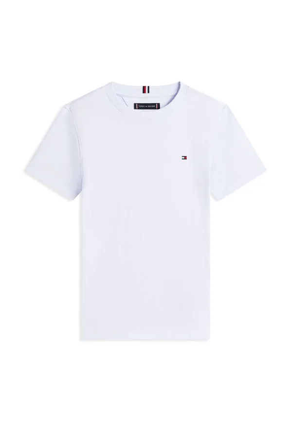 Базовая футболка с круглым вырезом из трикотажа Tommy Hilfiger, Sweet Blue — фото 4