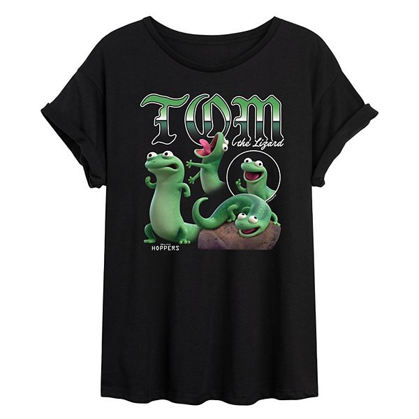 

Футболка oversized Juniors' hoppers tom the lizard bootleg Disney / Pixar