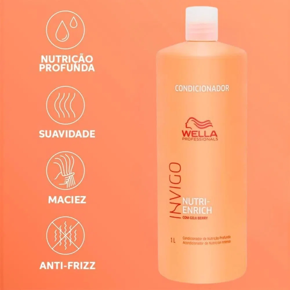 Набор WELLA Invigo Nutri-Enrich: шампунь 1 л + кондиционер 1 л Wella — фото 3