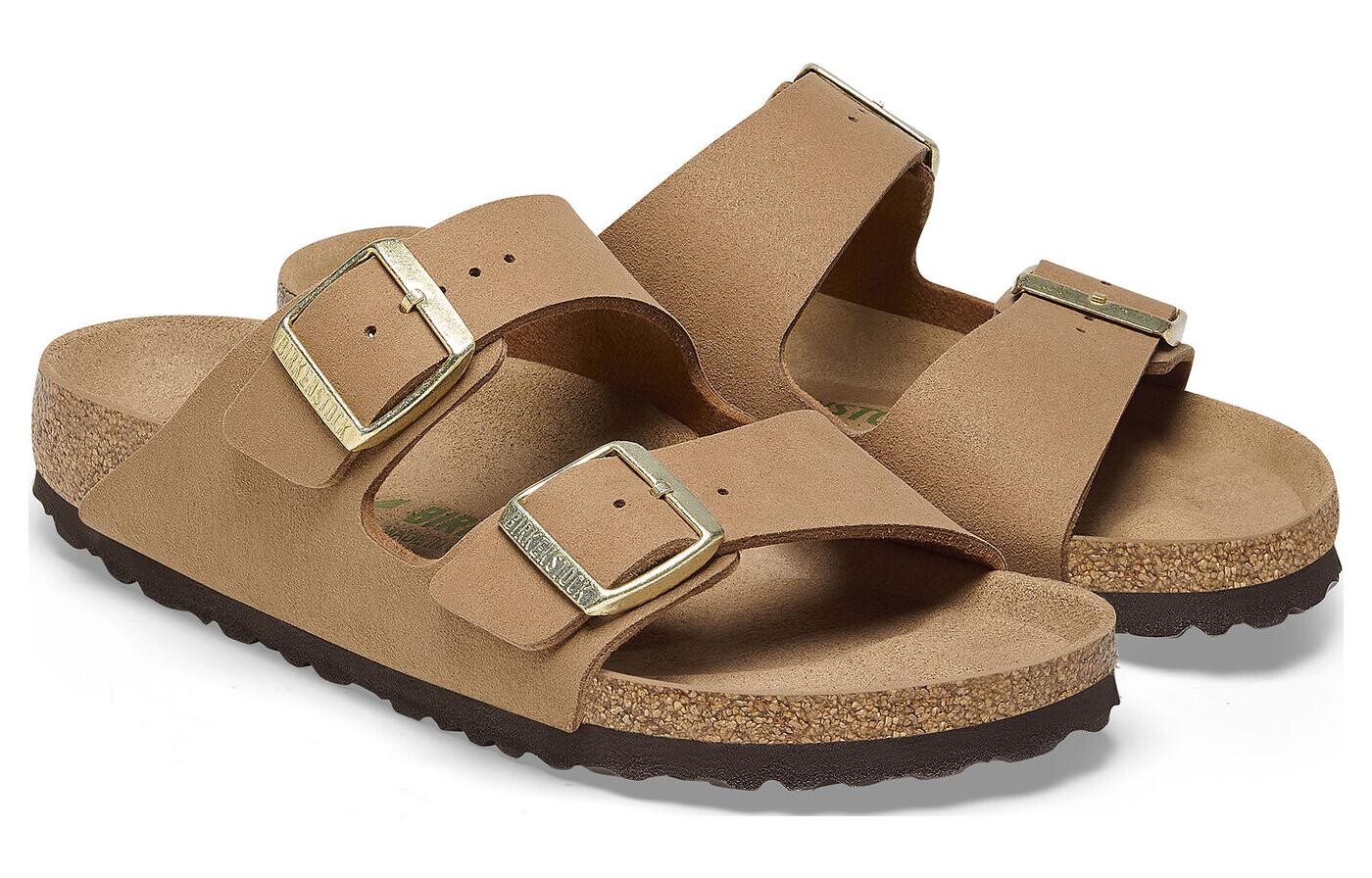 Шлепанцы женские светло-коричневые Birkenstock — фото 3