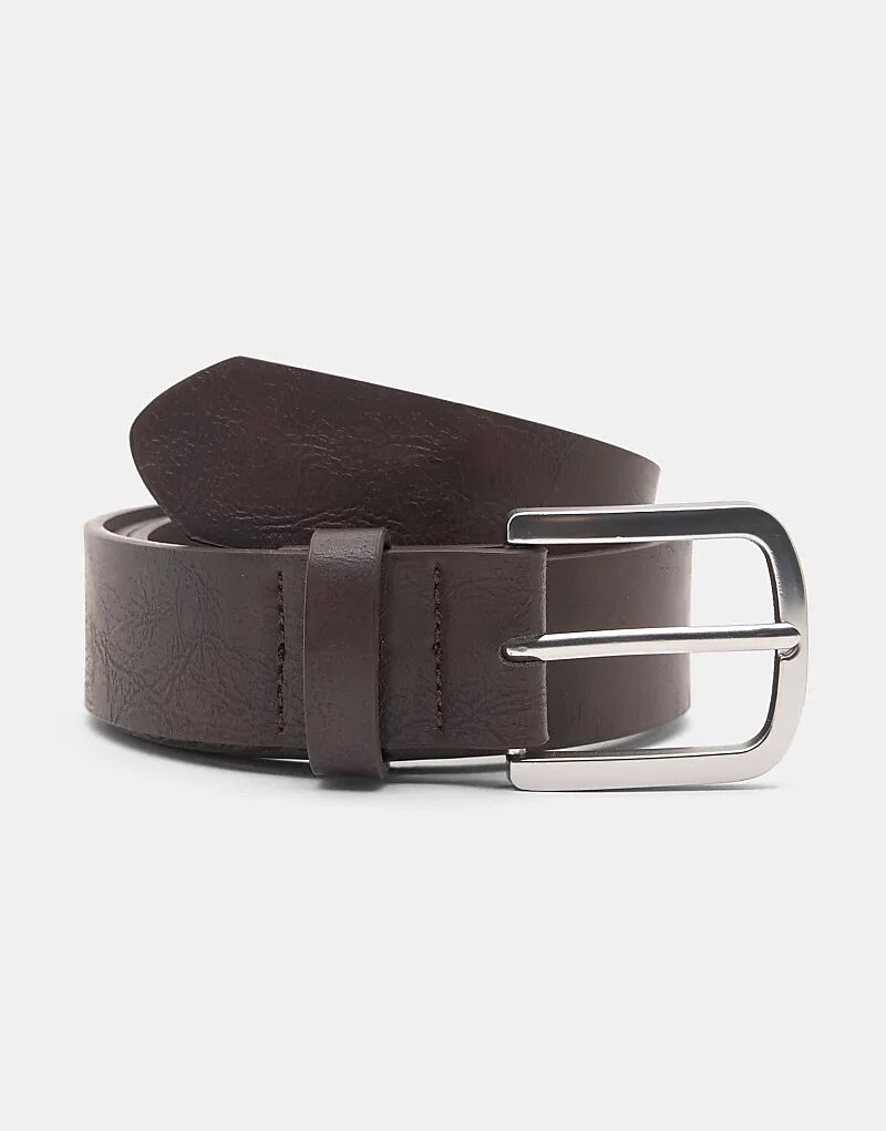 

Ремень из искусственной кожи Pull&Bear Brown коричневого цвета