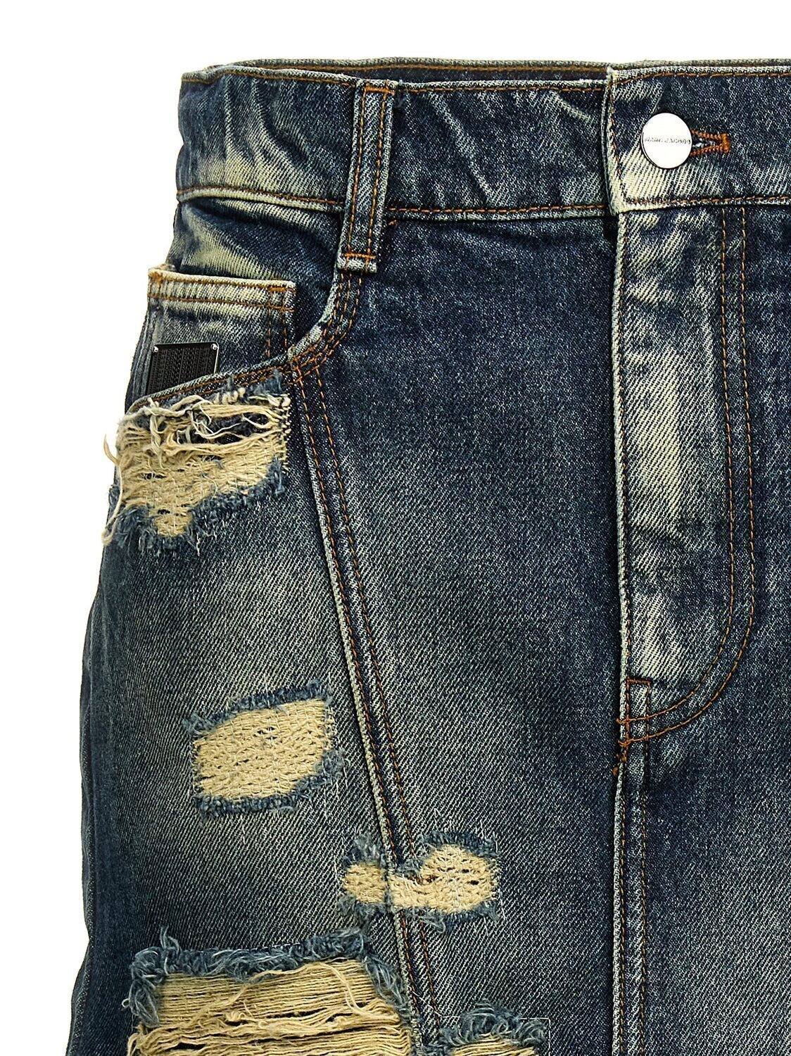 Юбка The Rip And Repair Straight Jean MARC JACOBS, синий — фото 2