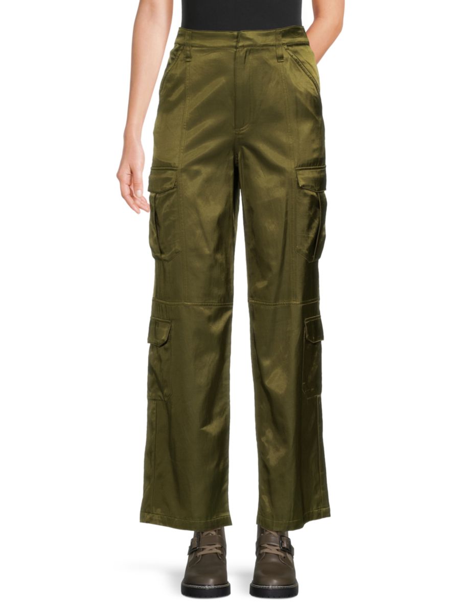 

Атласные брюки-карго Cailyn rag & bone, цвет Army Green