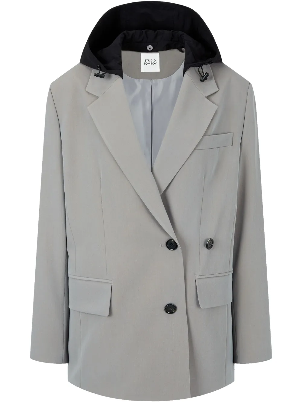 

Пиджак с капюшоном STUDIO TOMBOY, серый