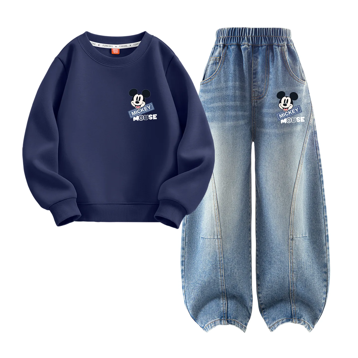 Casual Sportswear 2 Piece Set Kids' Disney, dihui leji k темно- синий+dihui leji k denim светло-синий