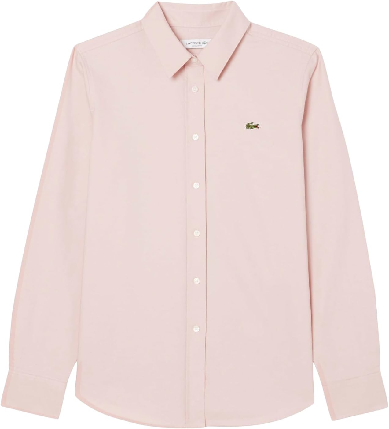 

Женская хлопковая оксфордская рубашка Lacoste Regular Fit, Light Pink
