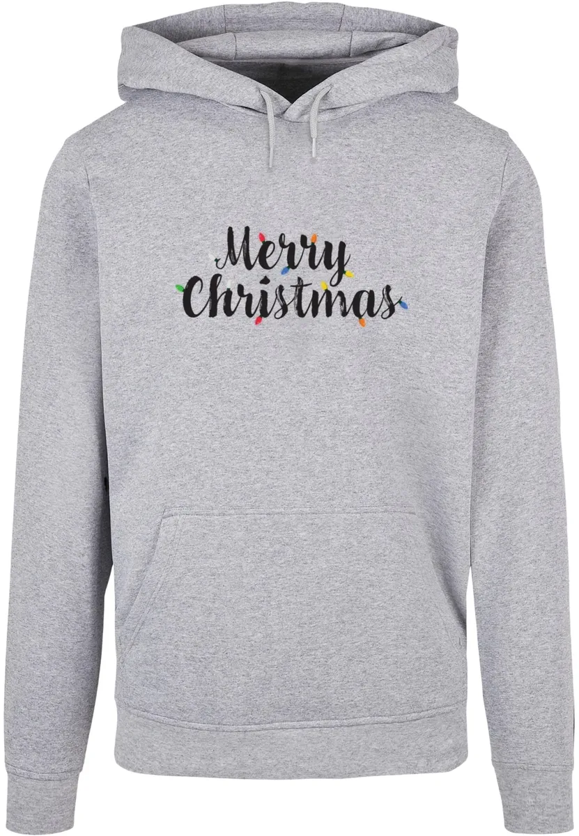 

Толстовка с капюшоном Merchcode " Merchcode Men's Merry Christmas Lights Basic Hoody", серый