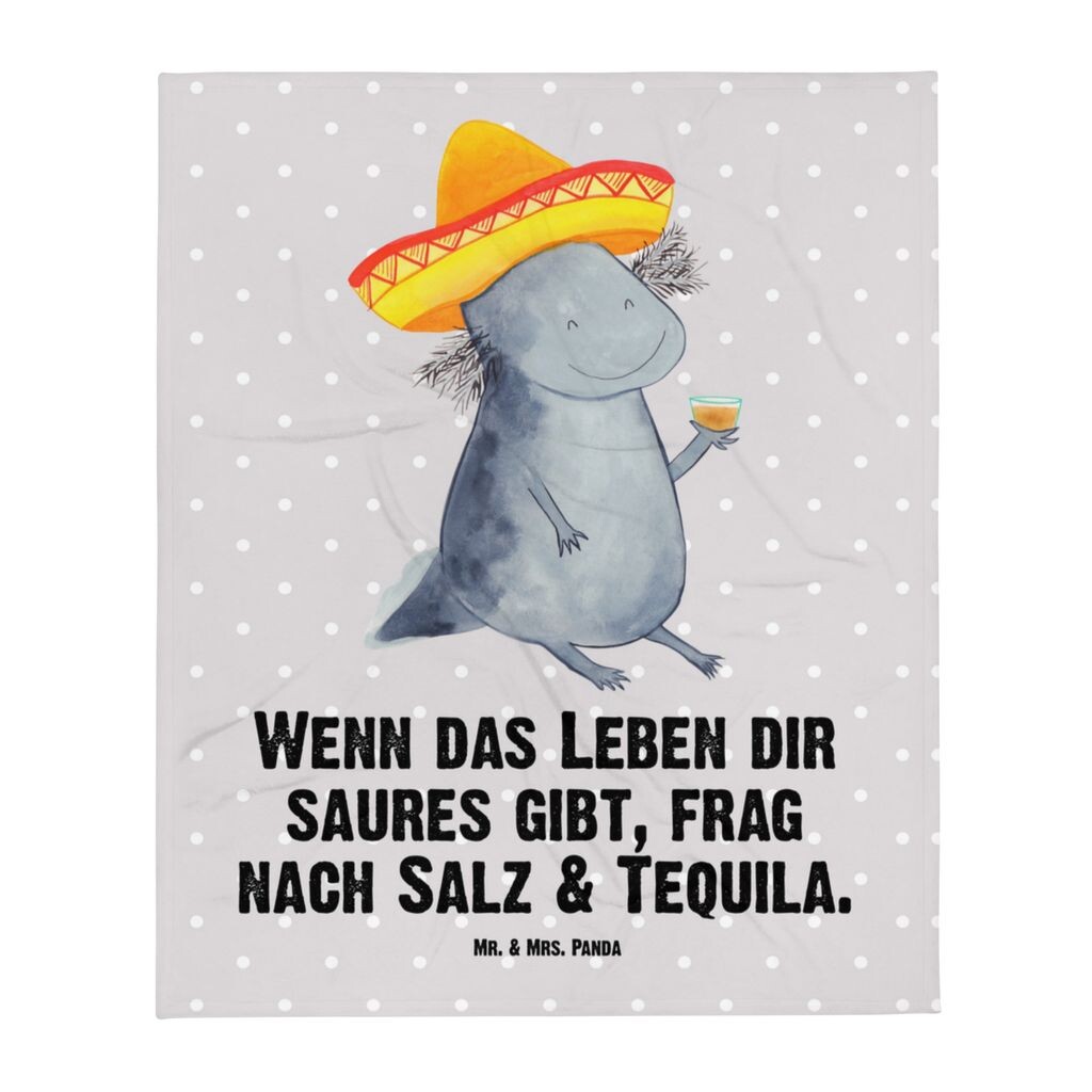 

Мягкое одеяло Mr. & Mrs. Panda Axolotl Tequila - серая пастель - подарок, амфибия, сомбреро, покрывало, одеяло, диванное одеяло, хвостатое амфибия, тритон, шерстяное одеяло, серый