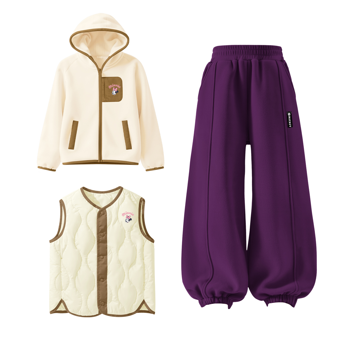 

Детская повседневная спортивная одежда Disney, фиолетовый