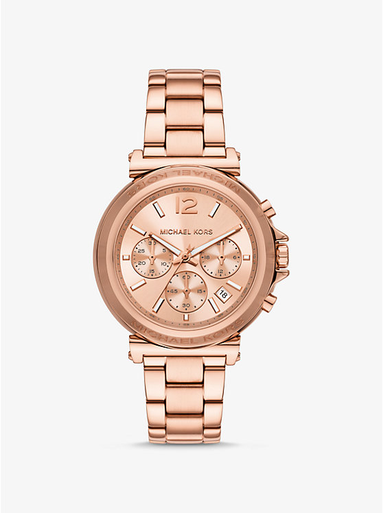

Крупные часы Maren цвета розового золота Michael Kors, золотой