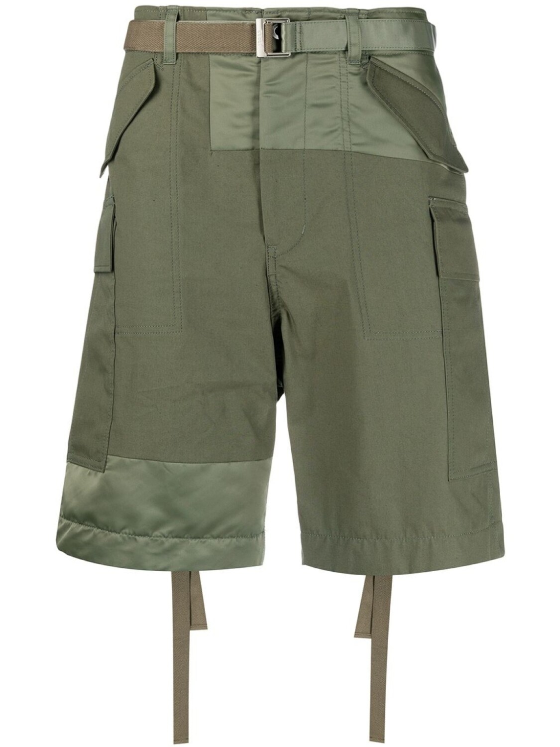 

sacai шорты по колено, зеленый