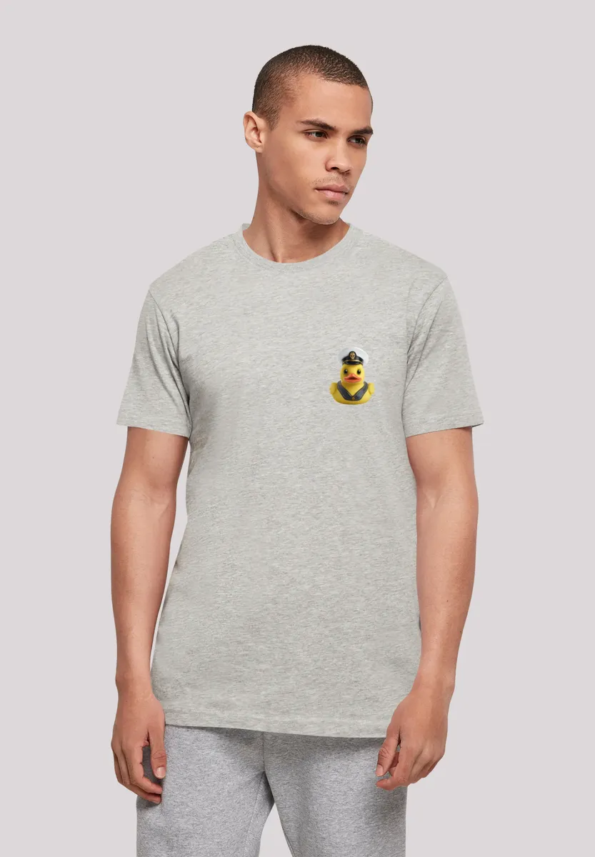 

F4NT4STIC Футболка "Rubber Duck Captain TEE UNISEX", принт, серый