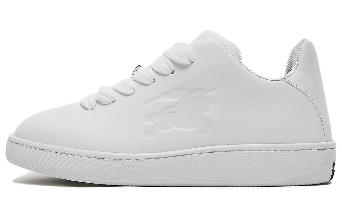 

Burberry Кожаные кроссовки Box Sneaker «Equestrian Knight White» с тиснением