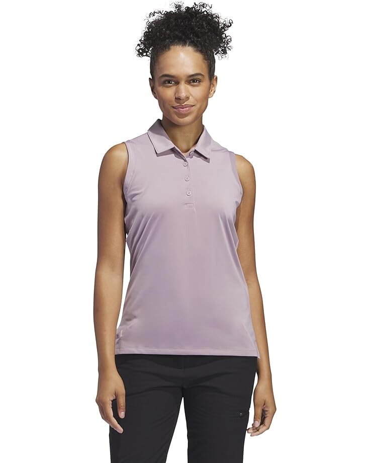 

Поло adidas Golf Ultimate365 Solid Sleeveless Shirt, цвет Preloved Fig