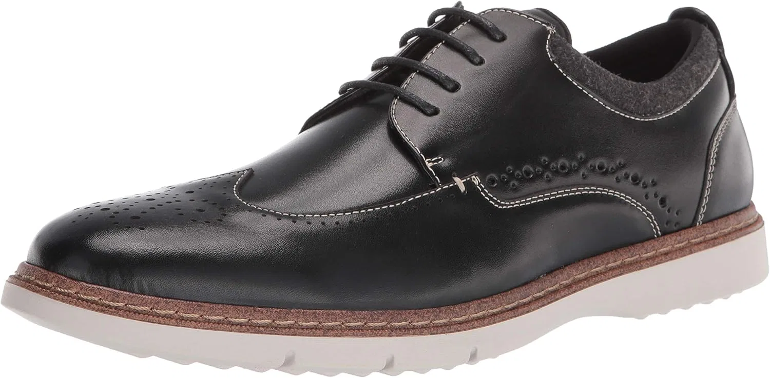 Мужские оксфордские туфли STACY ADAMS Synergy Wingtip, черный