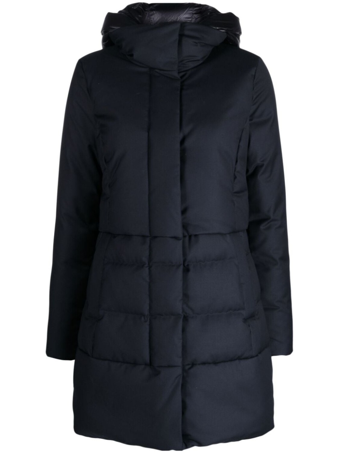 

Woolrich пуховик длины миди, синий