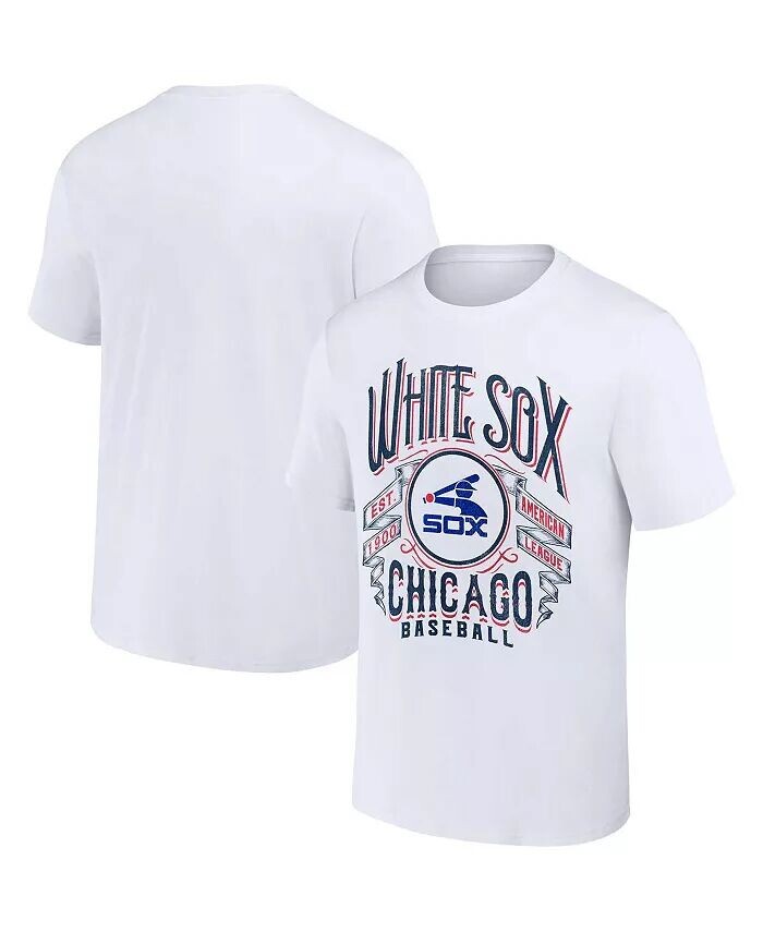 

Мужская футболка Darius Rucker Collection by White Chicago White Sox с эффектом потертости в стиле рок Fanatics