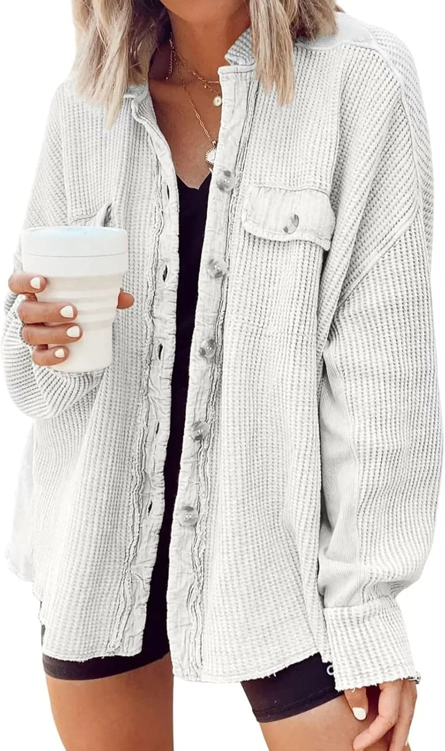 Блуза с вышивкой Round Neck Blouse, белый — фото 2