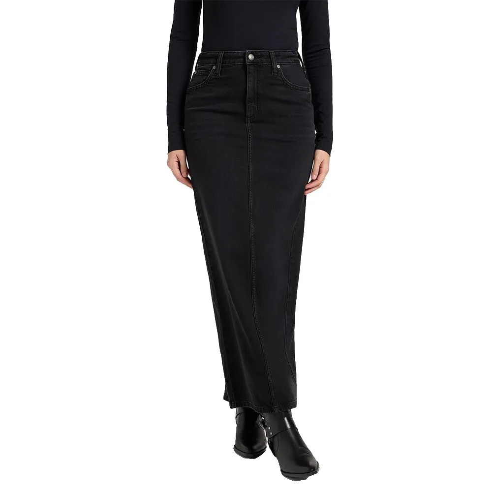 

Юбка Lee Back Slit long skirt, черный