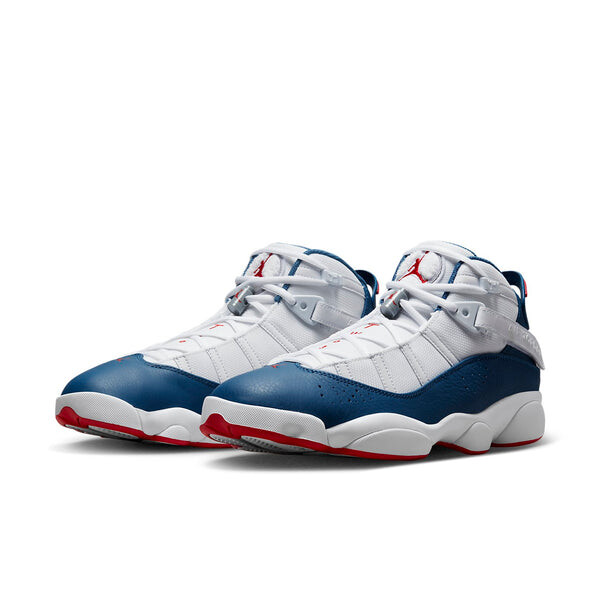 Кроссовки 6 колец Air Jordan, белый — фото 3