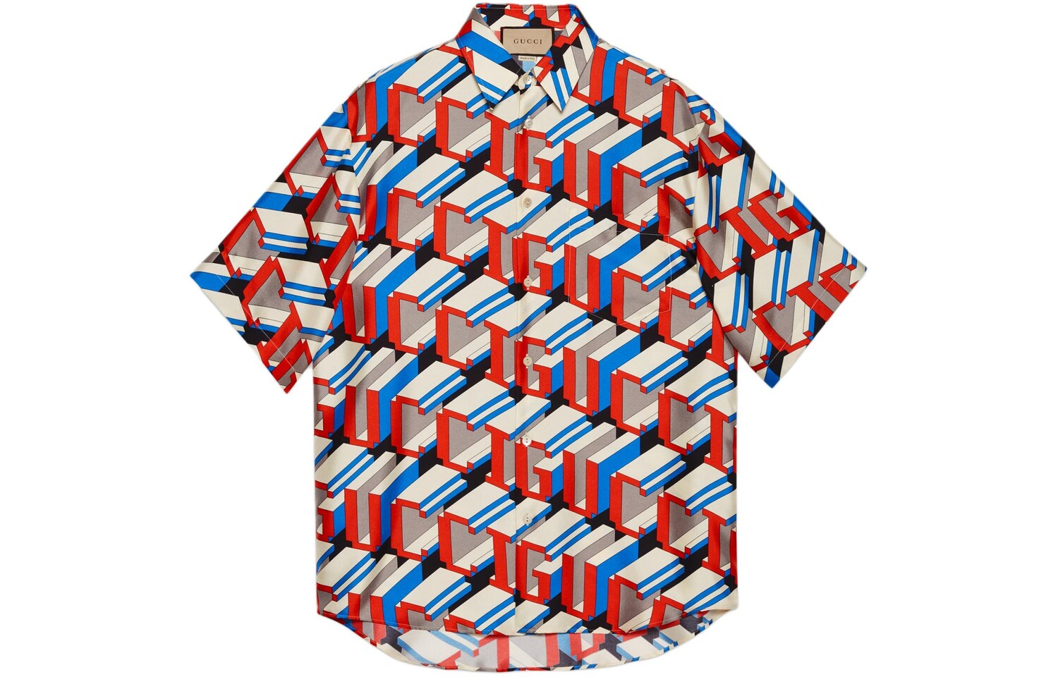 

Рубашка мужская многоцветная Gucci, цвет Multicolor