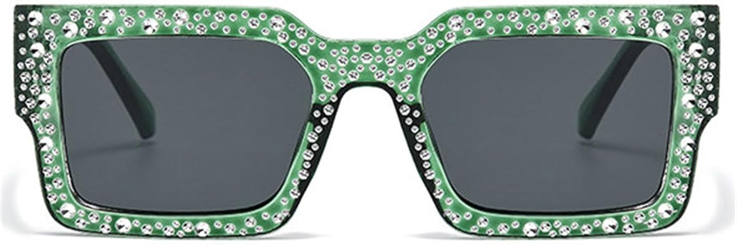 

Солнцезащитные очки Helena Sparkling Rhinestone Square Sunglasses for Women, прямоугольные солнцезащитные очки с бриллиантами, украшения для вечеринок, женские очки UV400, C4