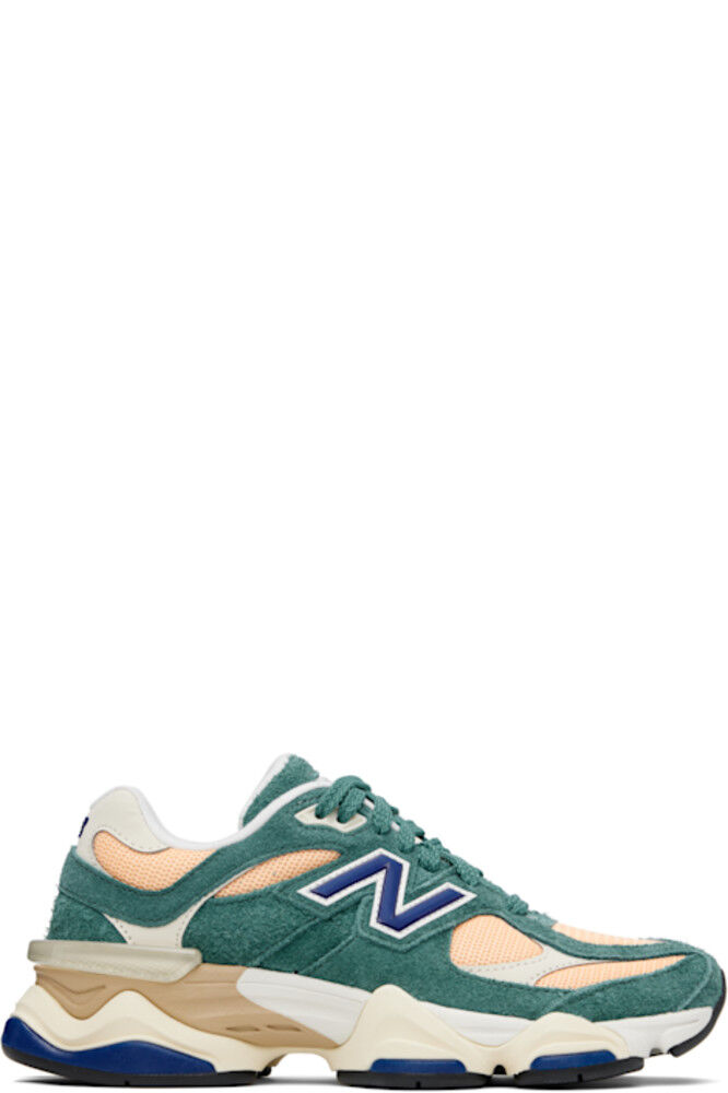 

Зеленые и оранжевые кроссовки 9060 New Balance
