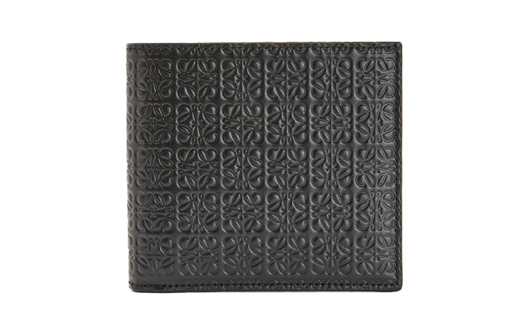 

LOEWE Кожаный кошелек для мужчин Black