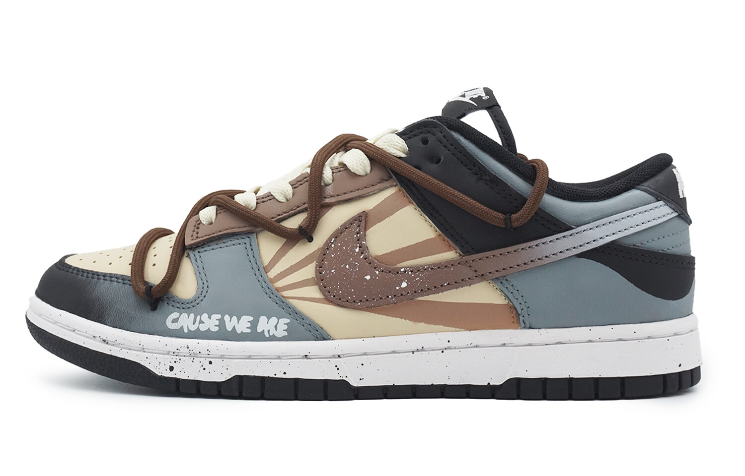 

Кроссовки Nike Dunk Skateboarding Shoes Unisex Low-top Grey/beige, светло-серый