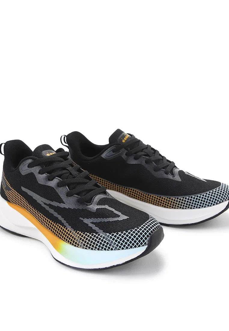 Кроссовки мужские спортивные, Purlo Diadora, черный/желтый — фото 2
