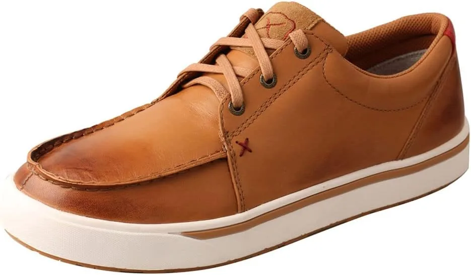 Мужские лоферы Twisted X Zero-X Chukka Driving Moc - кожаные лоферы с ручной обработкой натуральной кожи, бежевый