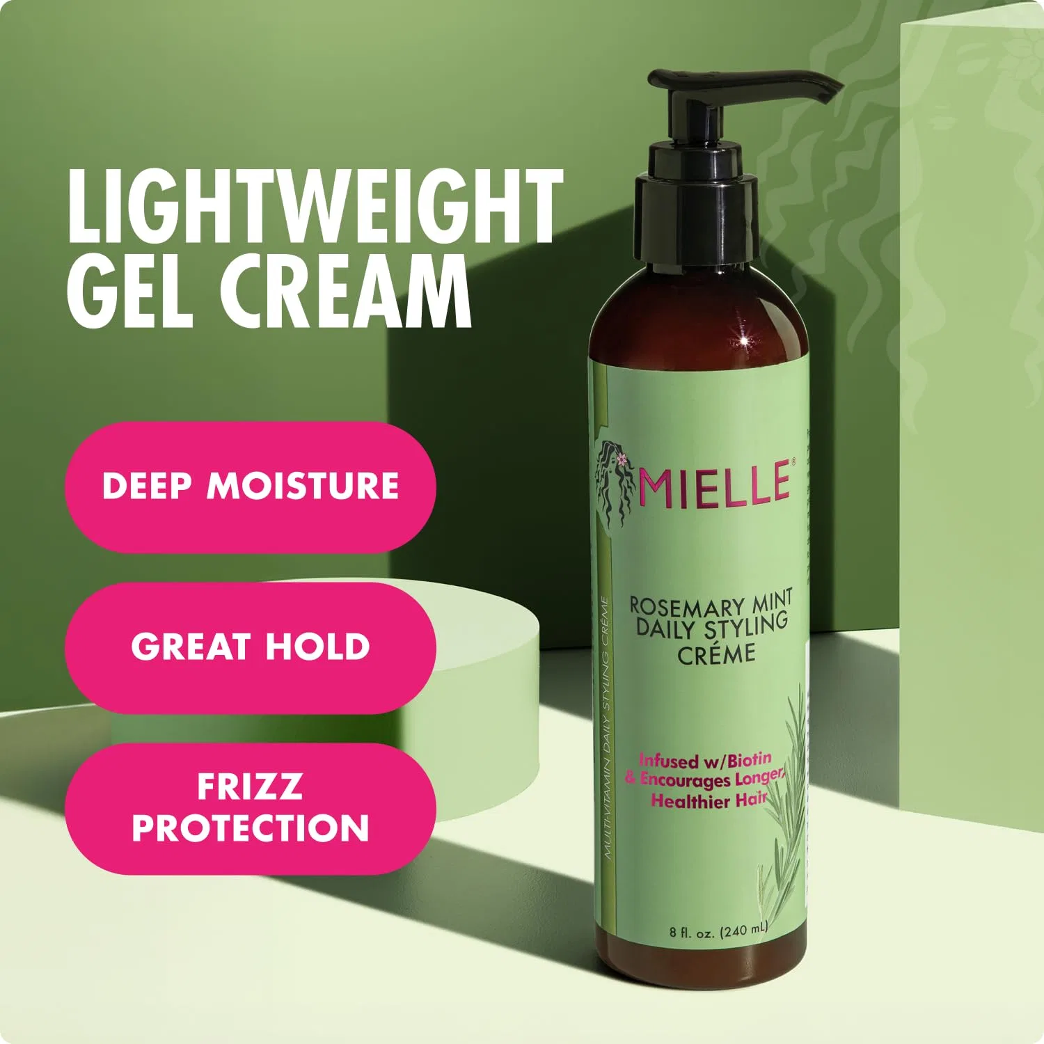 Ежедневный стайлинг-крем «Rosemary Mint Multi-Vitamin» от Mielle Organics, 240 мл Mielle Organics — фото 3