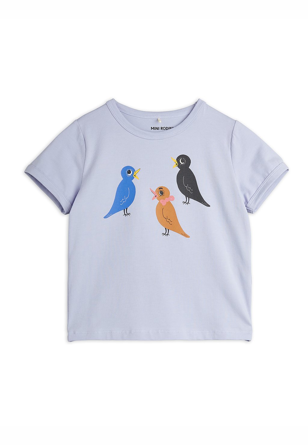 

Футболка с принтом BIRDS TEE UNISEX Mini Rodini, фиолетовый
