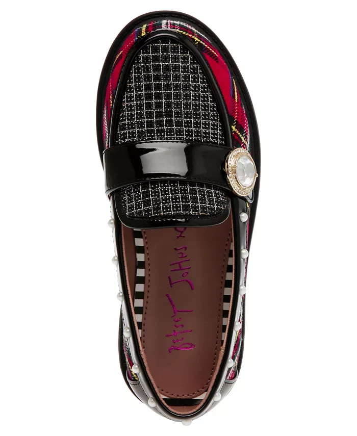 Туфли-лоферы Marim для девочек и подростков Betsey Johnson, красный — фото 3