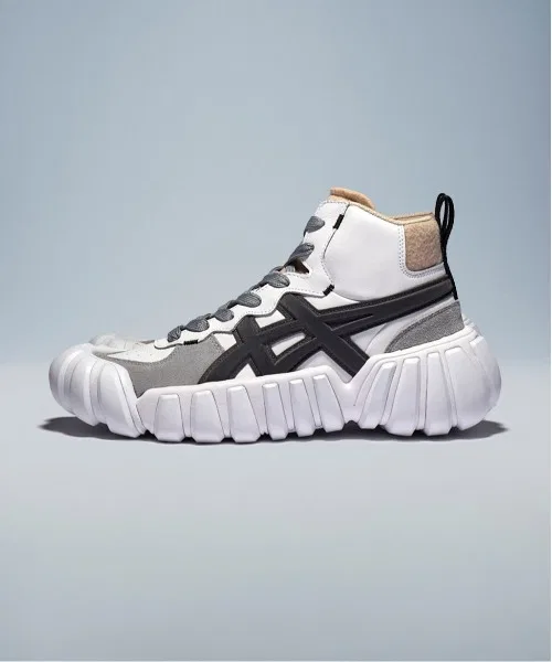 Унисекс высокие кроссовки из натуральной кожи Onitsuka Tiger DENTIGRE LL белые