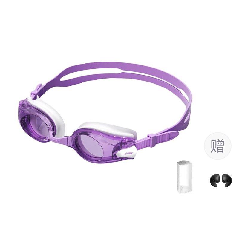 

LINING Очки для плавания PC/Silicone/TPU Professional Unisex Purple